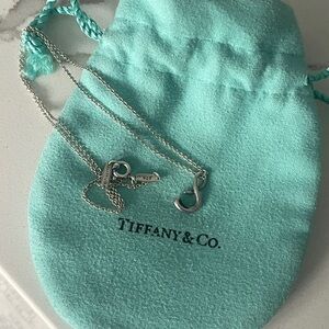 Tiffany & Co. Peretti Sterling Silver Alphabet Initial Letter S Pendant Necklace
